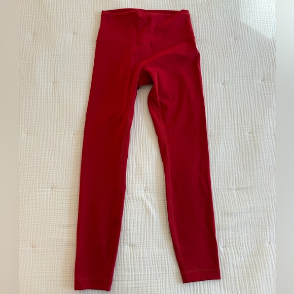 Lululemon Wunder Train High-Rise Tight 25" in dark red - Picture 2 of 4